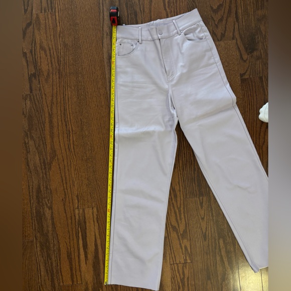 Zara mauve pleather pants - Picture 5 of 7